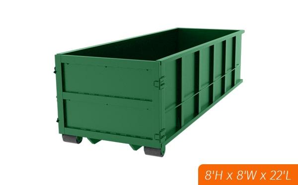 our team can work with you to determine if a 40 yard dumpster is the right size for your project